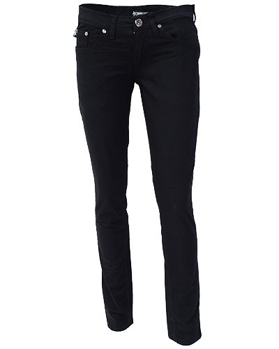 Pantalones mujer pitillo negro