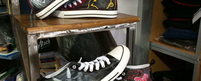 Nuevos modelos de zapatillas handmade/customizadas en Nave Rock