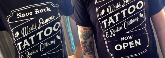 Camiseta Nave Rock World Famous Tattoo