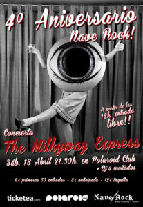Cartel Fiesta IV Aniversario Nave Rock